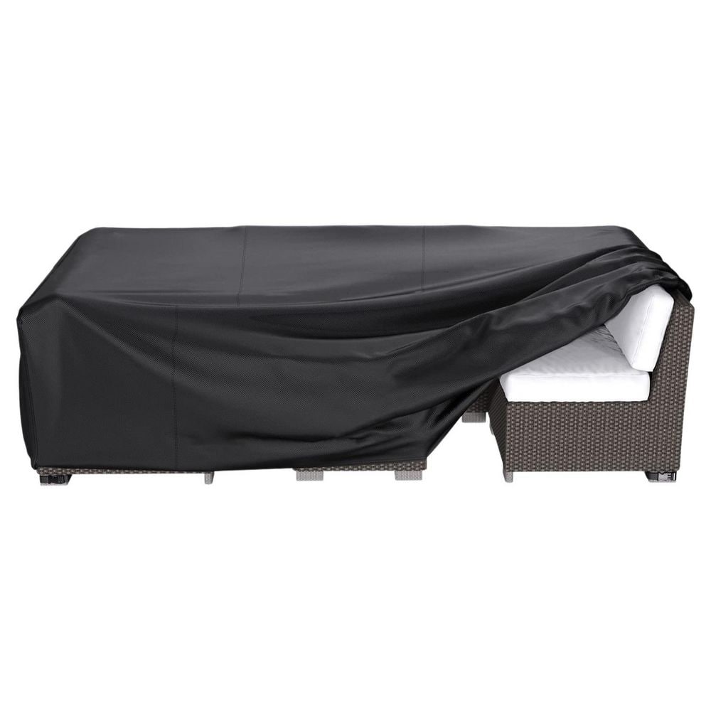 Black 108 in. x 82 in. x 28 in. Patio Furniture Covers, Heavy Duty Outdoor Furniture Cover Waterproof Sectional Sofa Set price history on PriceWatchPro