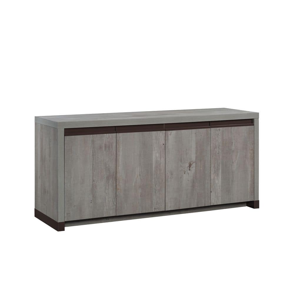 Mystic Oak Large Credenza with Adjustable Shelves