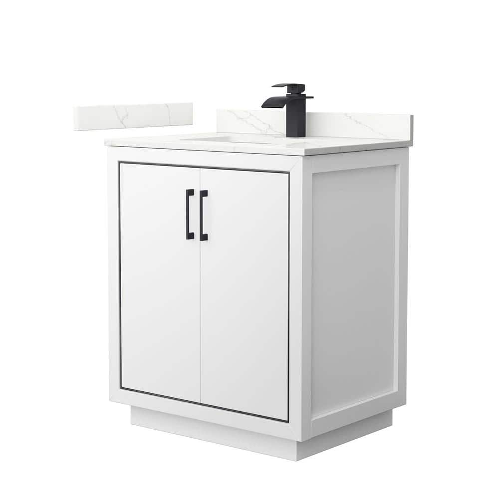Icon 30 in. W x 22 in. D x 35 in. H Single Bath Vanity in White with Giotto Quartz Top price history on PriceWatchPro