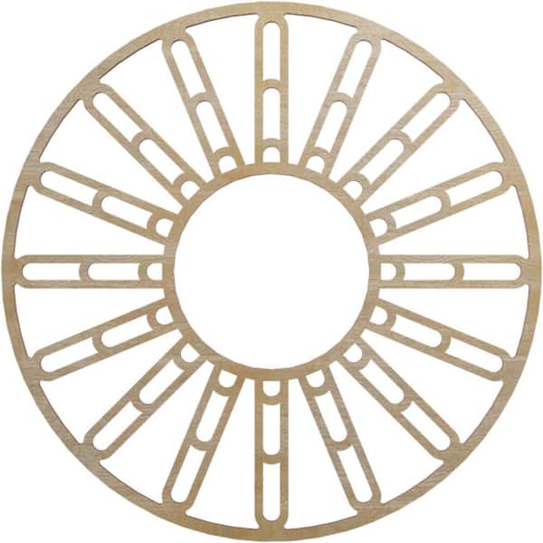 0.25 in. x 8 in. x 22 in. Wood Medallion Moulding
