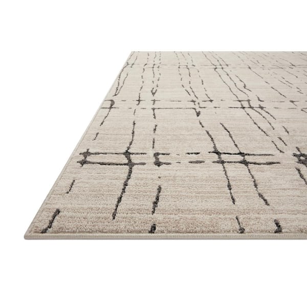 Darby Sand/Dk. Grey 2 ft. 7 in. x 4 ft. Transitional Modern Area Rug
