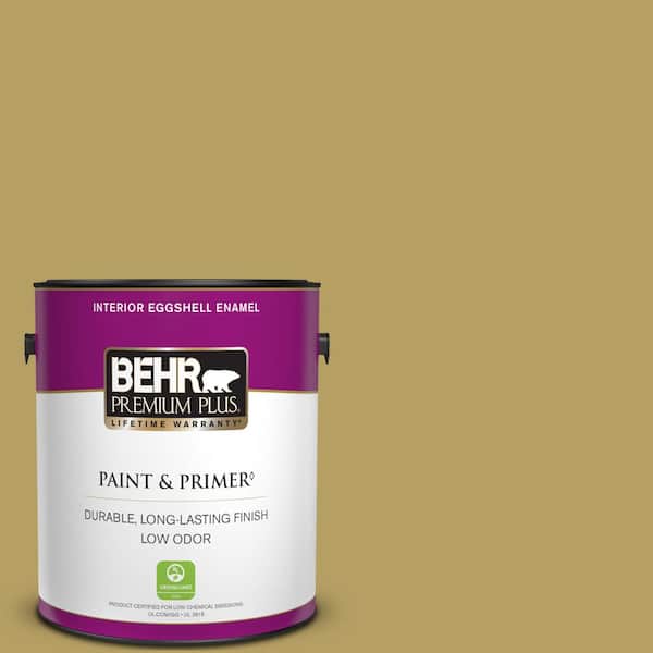 BEHR PREMIUM PLUS 1 gal. Home Decorators Collection #HDC-CL-19 Apple Wine Eggshell Enamel Low Odor Interior Paint & Primer