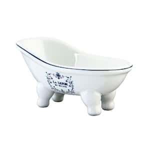 Le Savon Slipper Claw Foot Tub Soap Dish in White