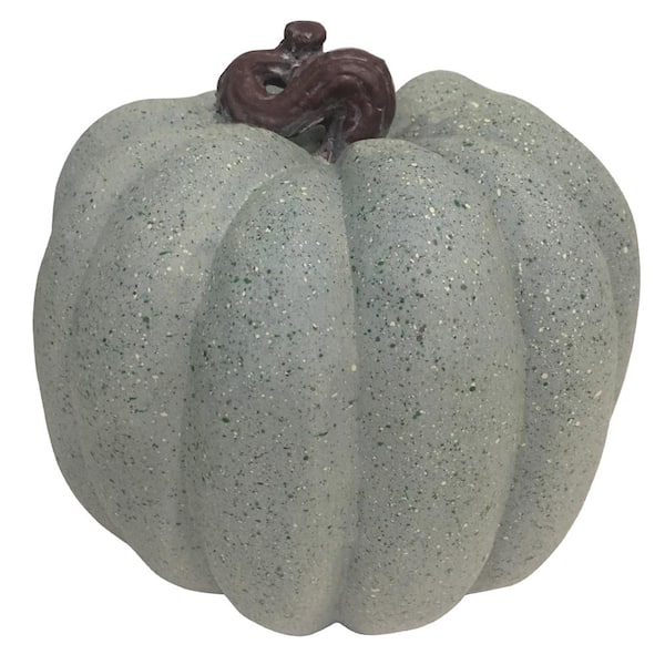 8.5 in. Harvest Pumpkin in Gray