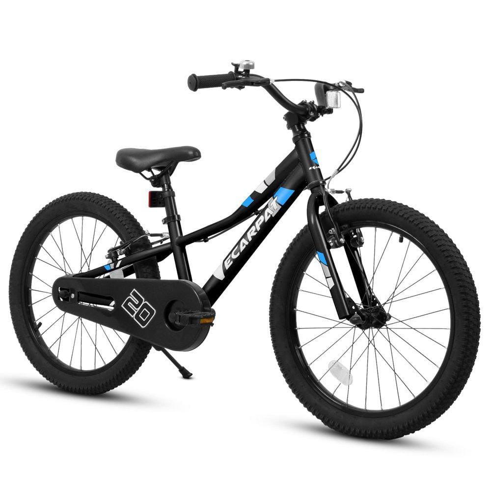 Huluwat Black 20 in. Girls Bike with Front V Brake, Rear Holding