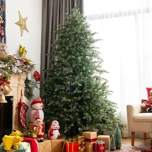 7 ft. Unlit Artificial Christmas Tree with 1260 Mixed PE and PVC Tips