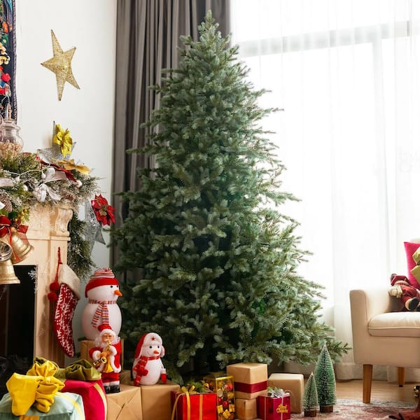7 ft. Unlit Artificial Christmas Tree with 1260 Mixed PE and PVC Tips