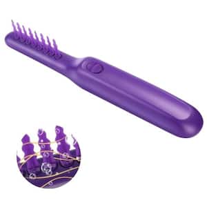 Electric Detangling Brush - Wet and dry hair comb with anti-tangle rotation