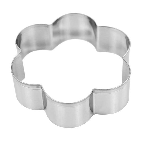Abokney 3 Piece Flower Cookie Cutters set,Stainless Steel Cookie Cutter Set  for Kids,1.5inch-3inch-4inch Large Pastry Cutter Shapes for