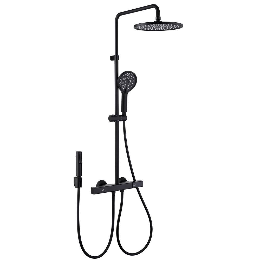 Tomfaucet 3Spray MultiFunction Wall Bar Shower Kit with 3 Setting