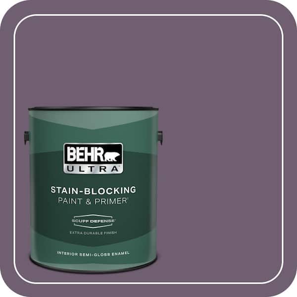 BEHR ULTRA 1 gal. #S100-6 Blackberry Jam Extra Durable Semi-Gloss Enamel Interior Paint & Primer
