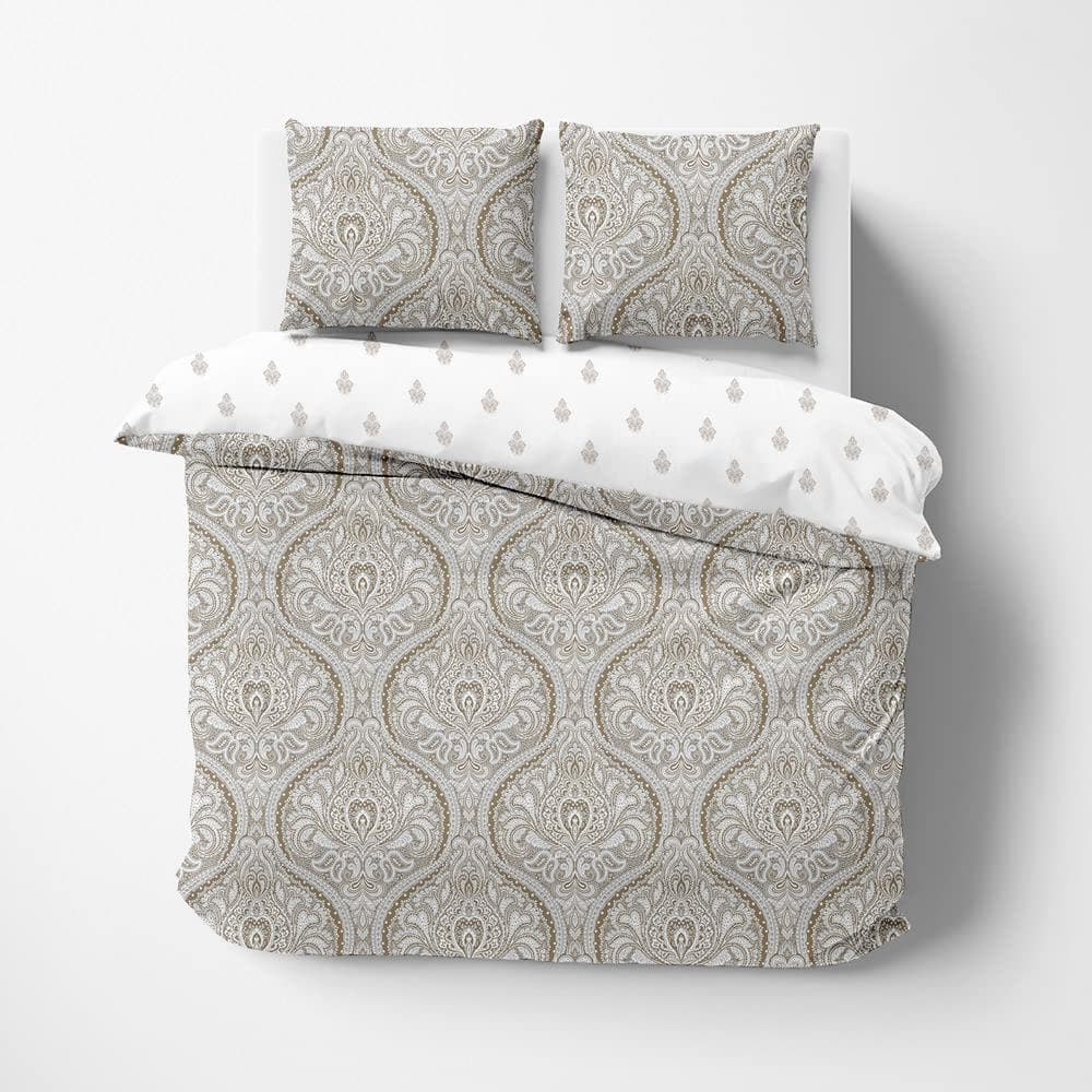 Lenia Oleander White Fabric & Feather Headboard Cushion Set