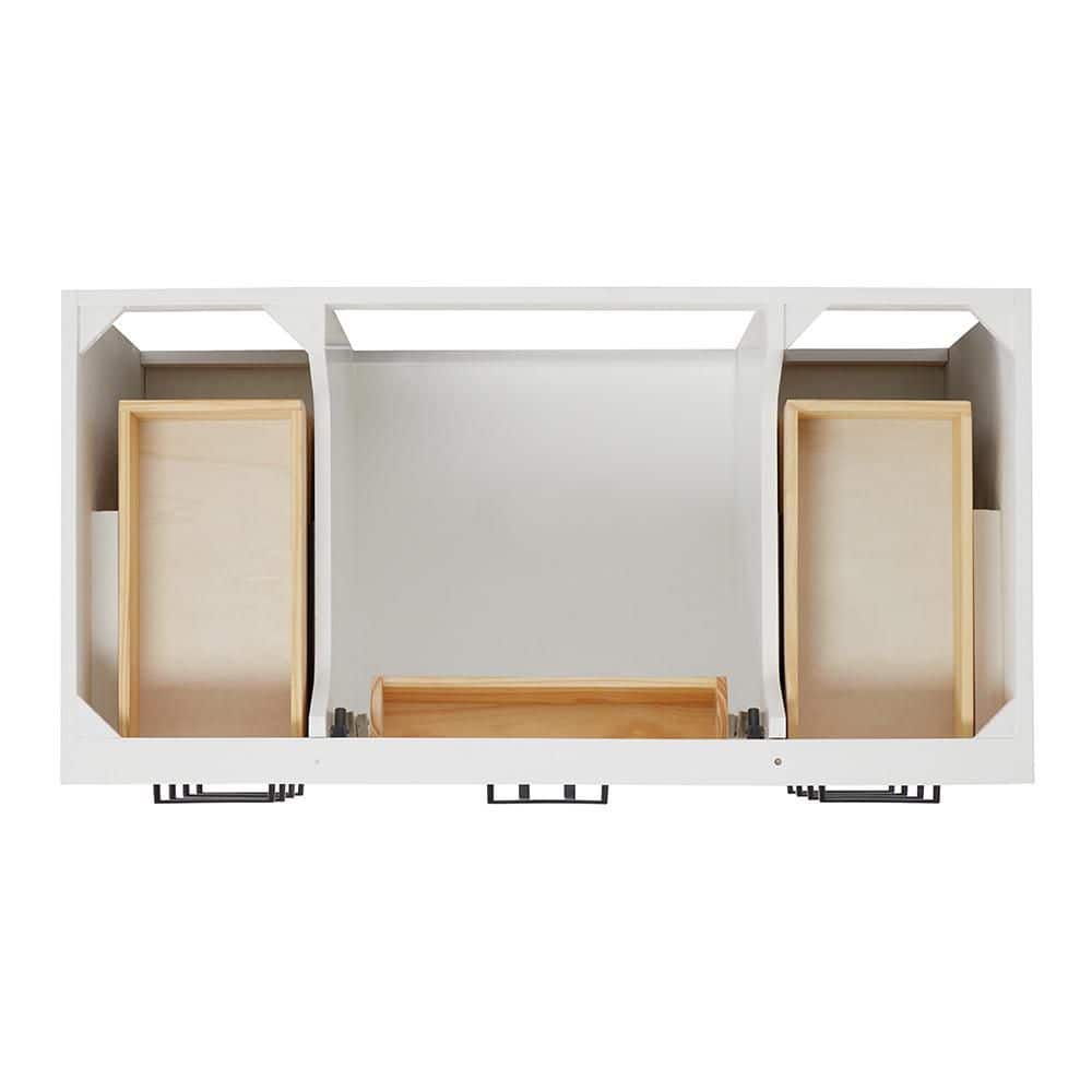 42'' White Wood Freestanding Single Bathroom Vanity Base