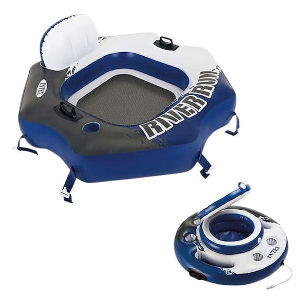 Intex River Run Inflatable Water Tube and Mega Chill Inflatable Pool