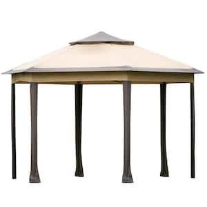 Beige/Wine Red/Blue Beige Monumart 3x3m Garden Gazebo Top Cover Roof Replacement Sun Proof Tent Canopy Pavilion Roof