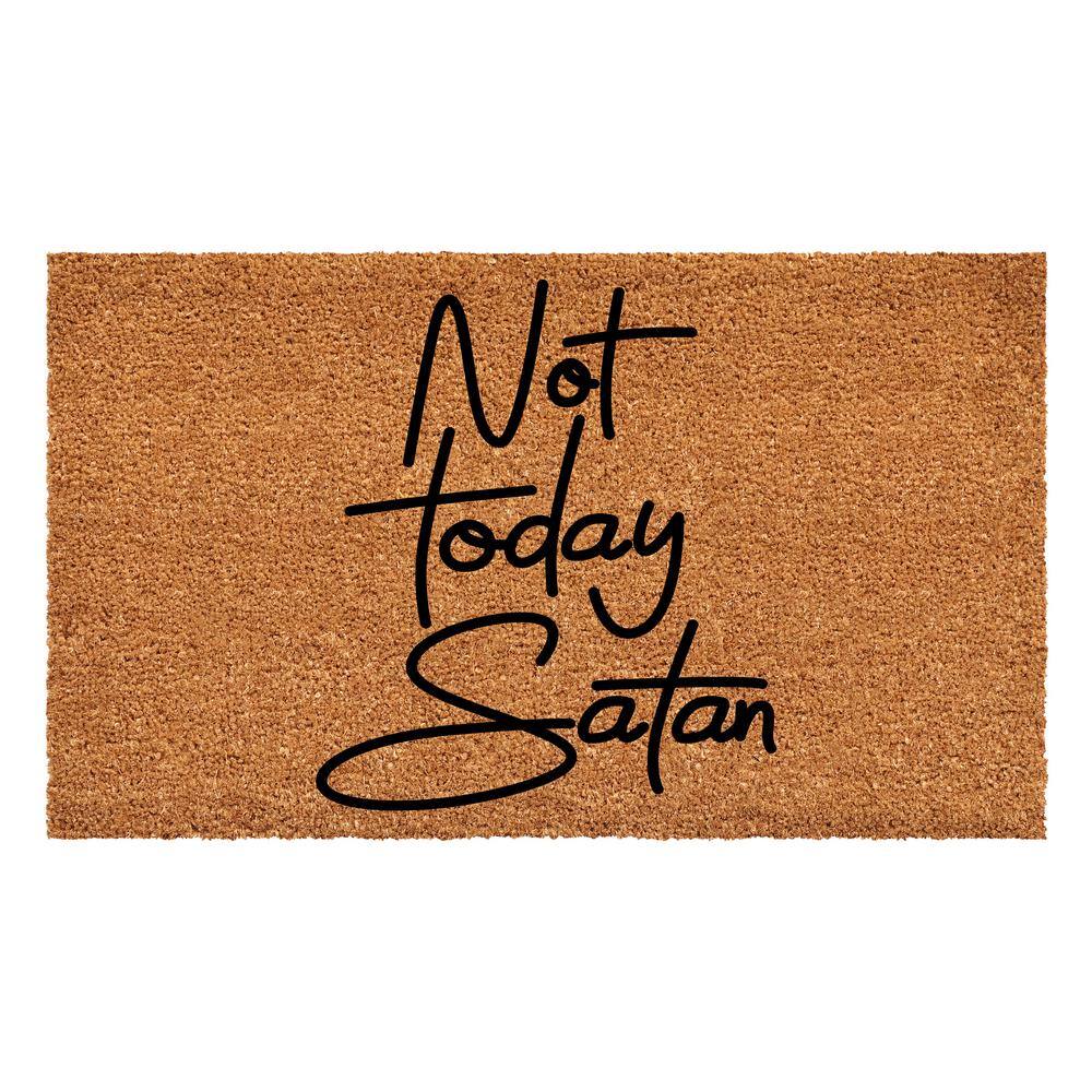 "Not Today Satan Doormat, 24"" x 36""" price history on PriceWatchPro