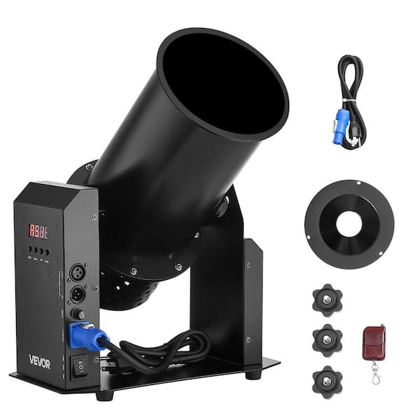 Electric Confetti Machine, 1500W Powerful Output Confetti Cannon Launcher, DMX512, Manual & Remote Control