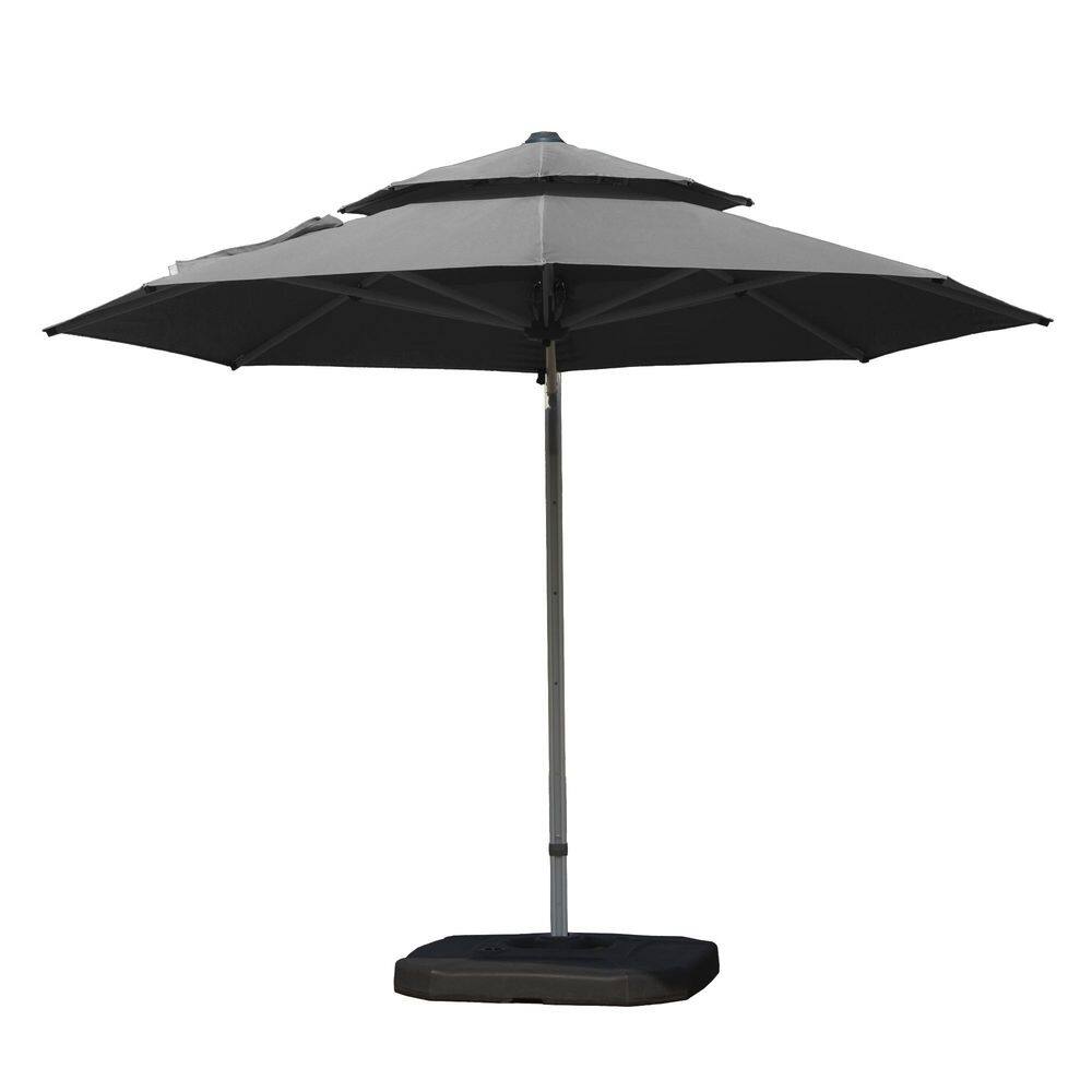 12 ft patio umbrella canada LAUSAINT HOME 12 FT Updated Outdoor Cantilever Umbrella, Offset Cantilever  Umbrella with 360° Rotation Design Garden, Pool, Backyard main image 1