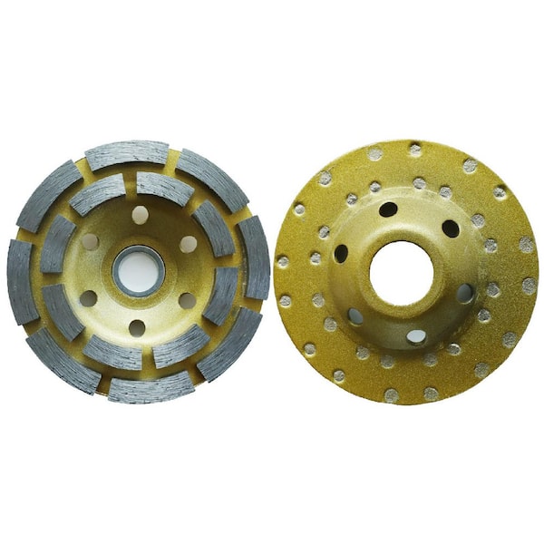 4 in. (100mm) Diamond Double-Row Cup Wheel