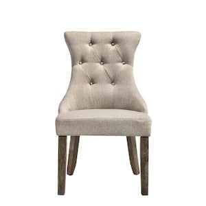 Fabric and Reclaimed Gray Gabrian Dining Chair (Set of 2)