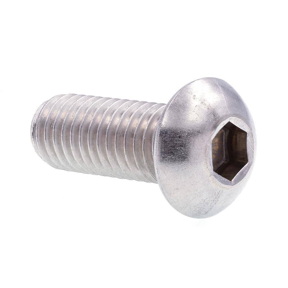 Fabory U07151.050.0100 1/2"-13 X 1" Zinc-Plated Carbon Steel Button Socket Head 
