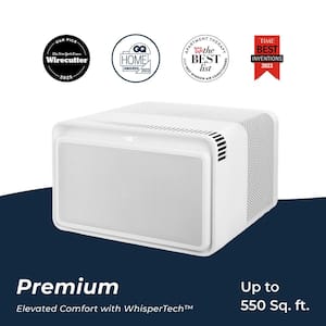 12,000 BTU 115-Volts QUIET Smart Inverter Window Air Conditioner, Wi-Fi/Remote, #1 Easiest-to-Install, up to 550 sq ft.