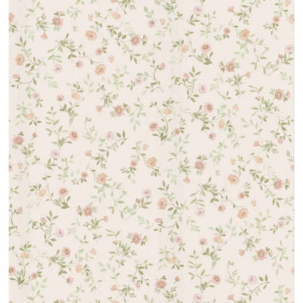 Brewster Wash Floral Wallpaper