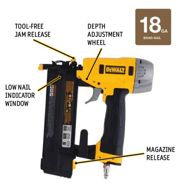 Home depot dewalt online 18 gauge brad nailer