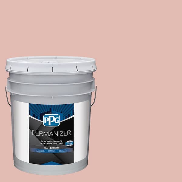 PERMANIZER 5 gal. PPG1065-4 Sweet Peach Satin Exterior Paint