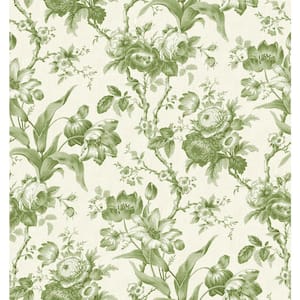 Seabrook Designs Chateau Toile Wallpaper - Blue Bell – US Wall Decor
