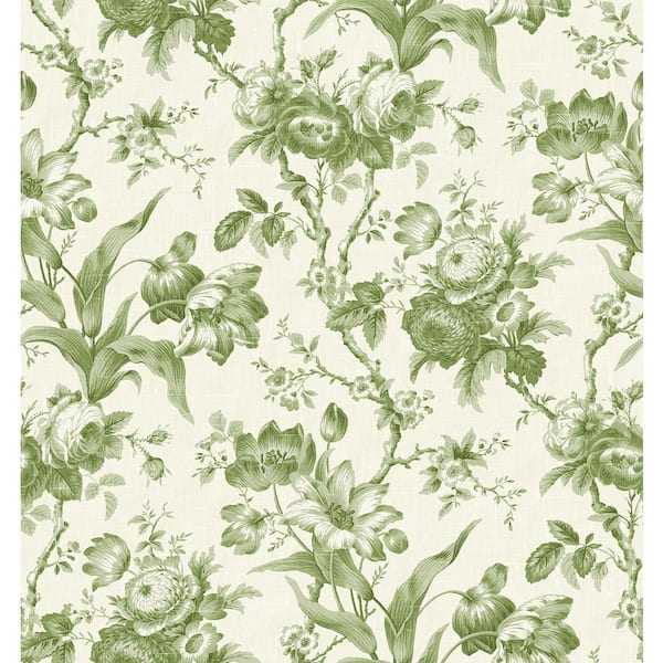 Pomme En Rose Paper Unpasted Nonwoven Wallpaper Roll 60.75 sq. ft.