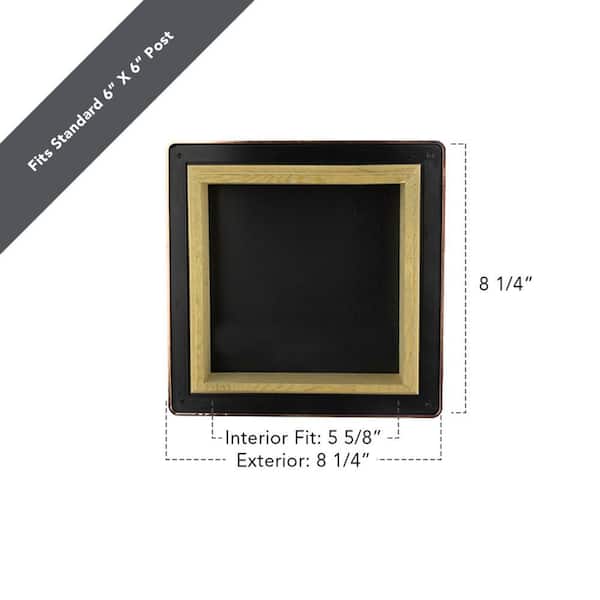 6 in. x 6 in. Verona Copper High Point Pyramid Post Cap