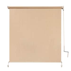 Southern Sunset UV Blocking Fade Resistant Fabric Exterior Roller Shade 48 in. W x 72 in. L