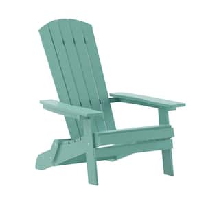 Bayfield Sea Foam Weather Resistant Lounge Faux Wood Resin Adirondack Chair Without Cushion