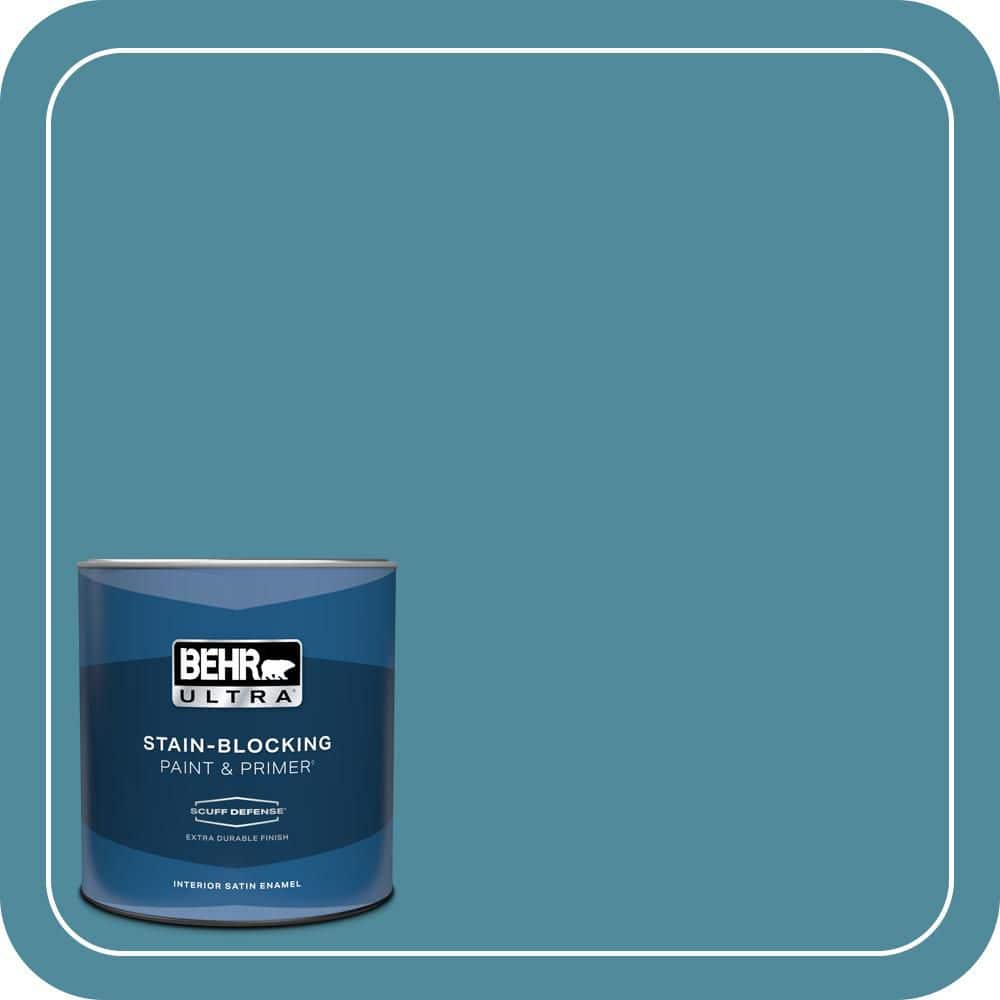 1 qt. #S460-5 Blue Square Extra Durable Satin Enamel Interior Paint & Primer price history on PriceWatchPro