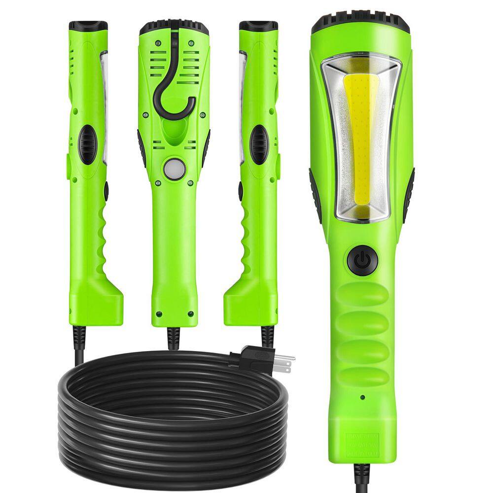 120 Volt LED Work Light, Handheld Underhood Trouble Light with Swivel Hook for Garage, Workshop & Car Repair, Green price history on PriceWatchPro