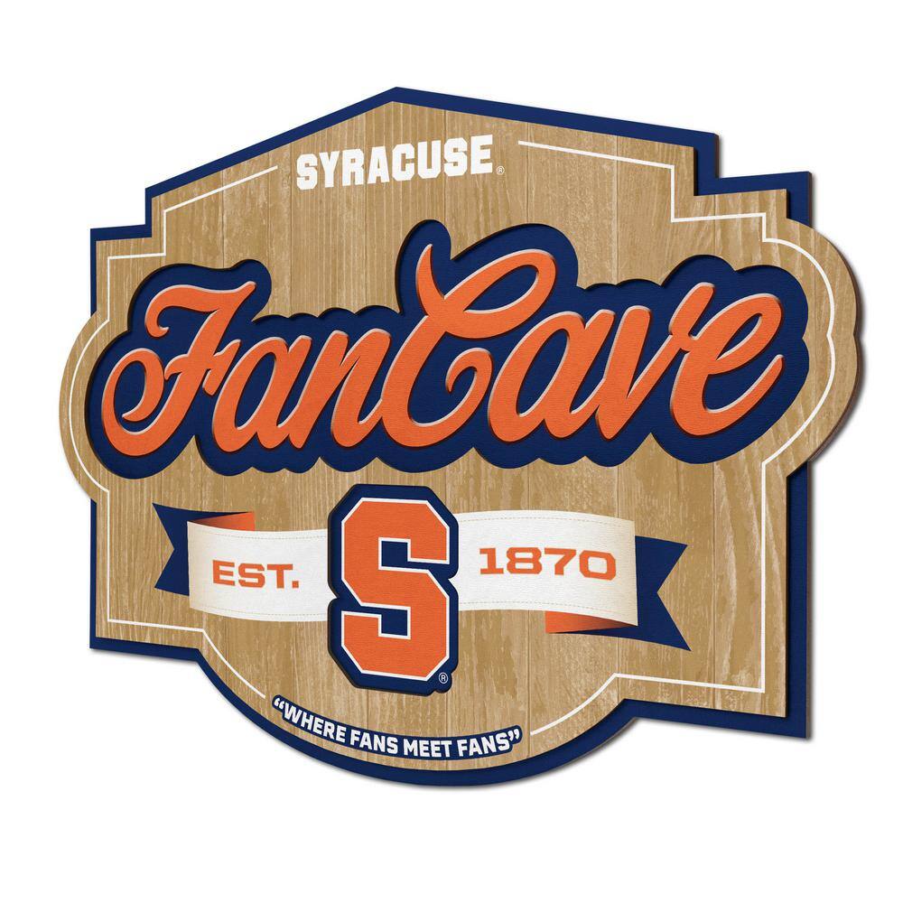 NCAA Syracuse Orange Fan Cave Decorative Sign