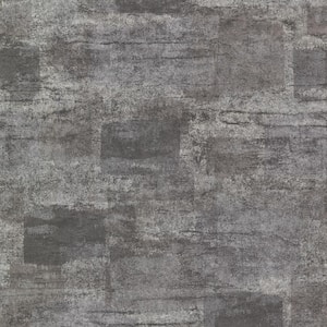 Pele Silver Distressed Non Woven Paper Non-Pasted Metallic Wallpaper