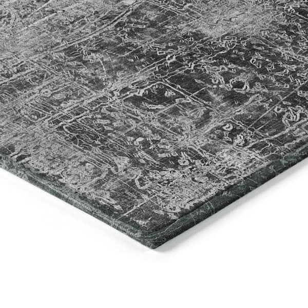 Chantille ACN559 Gray 8 ft. x 10 ft. Machine Washable Indoor/Outdoor Geometric Area Rug