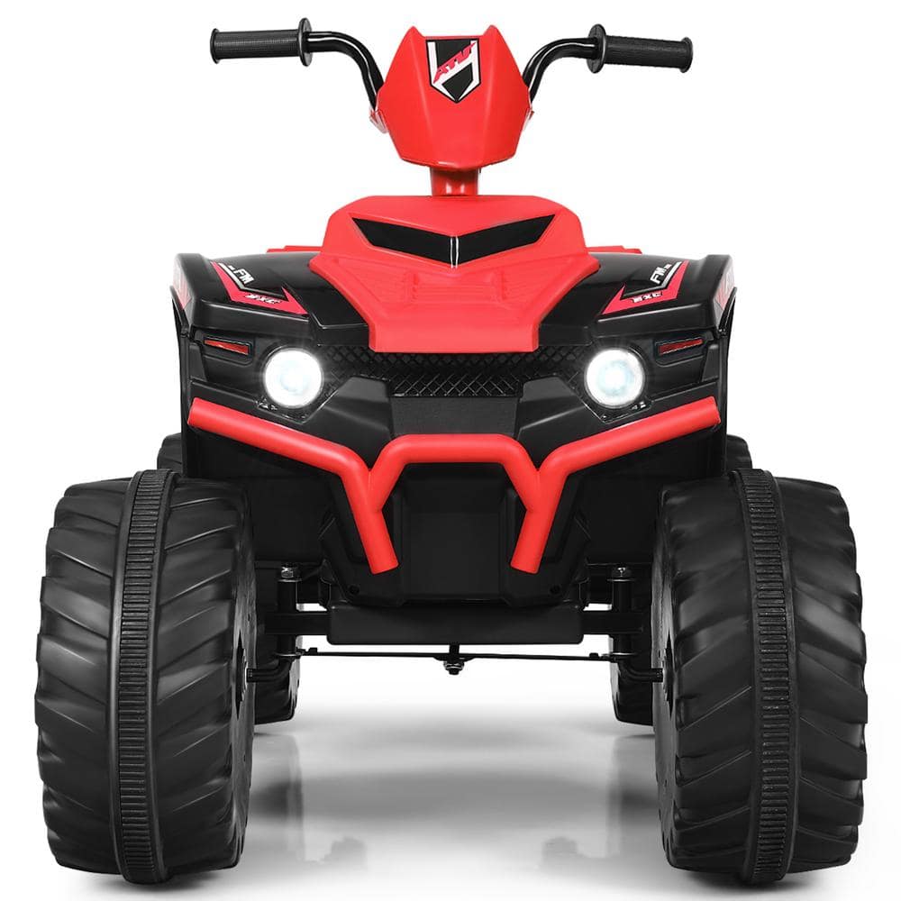 HONEY JOY 12-Volt Electric 13.5 In. Kids Quad ATV Ride On Car With LED ...