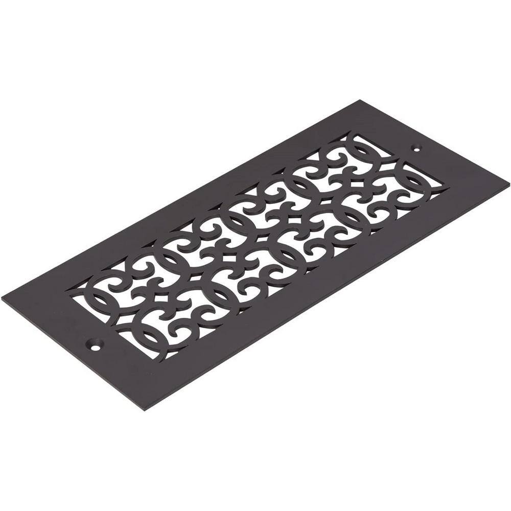Versailles Series 10 in. x 4 in. Oil Rubbed Bronze Steel Vent Cover Grille with Mounting Holes price history on PriceWatchPro