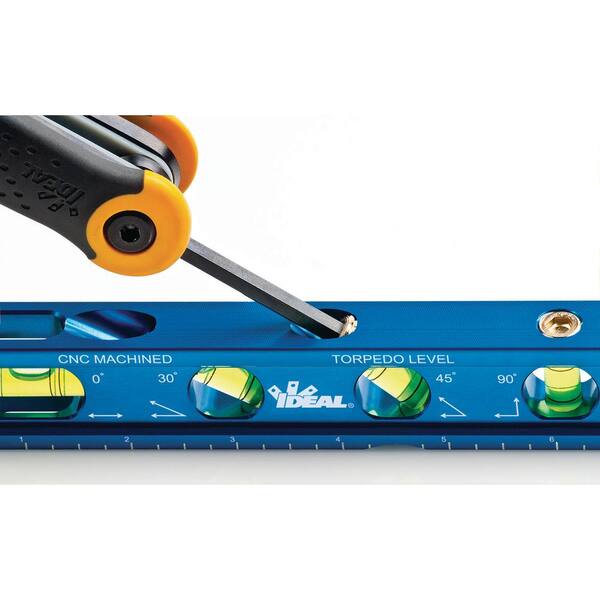 Ideal 35-207 6" Electrician Level With 4 Vials And Magnetic Jaw For