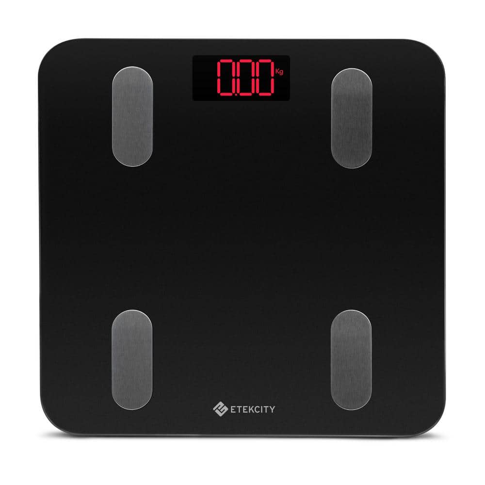 Etekcity Smart Fitness Scale with Resistance Bands in Black SHHMBFECSUS0018  - The Home Depot