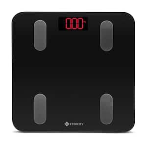 Smart Fitness Scale with Resistance Bands in Black