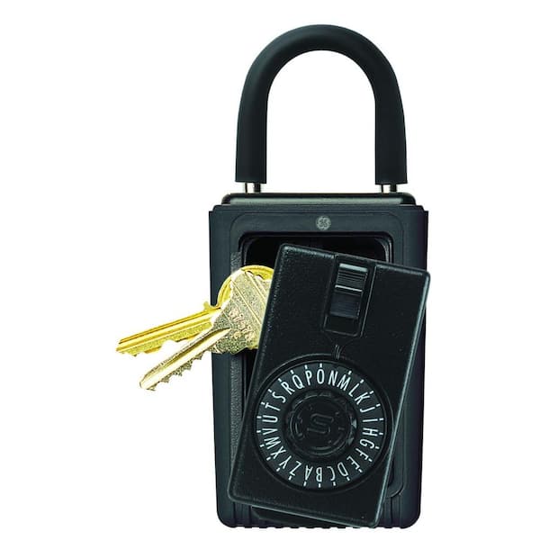 Kidde Portable 3-Key Lock Box with Spin Dial Combination Lock, Black