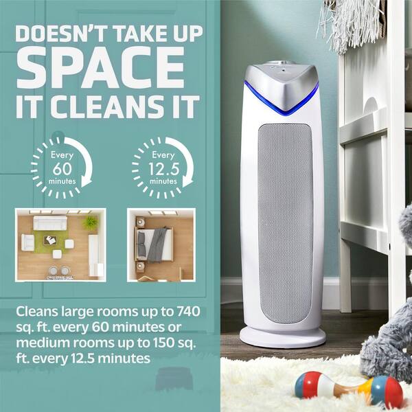 Germ guardian true hepa filter air purifier with deals uv light sanitizer