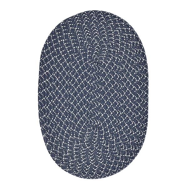 Better Trends Sunsplash Braid Collection Galaxy 20" x 30" Oval 100% Polypropylene Reversible Indoor/Outdoor Area Rug