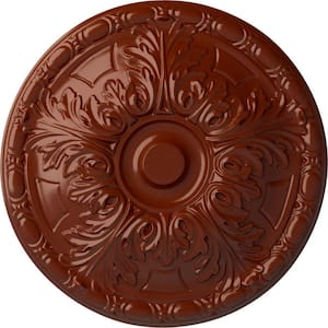 15-3/4 in. x 5/8 in. Granada Urethane Ceiling Medallion (Fits Canopies upto 4-1/4 in.), Firebrick