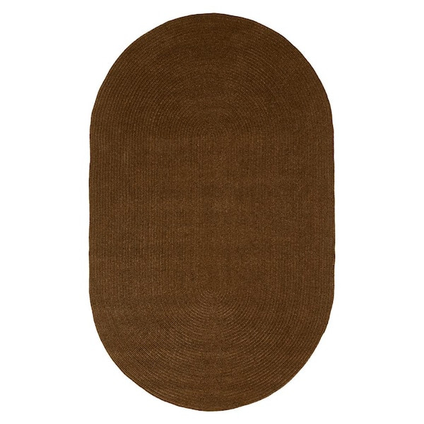 Braided Cocoa 8' x 10' Reversible Indoor/Outdoor Area Rug