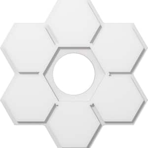 1 in. P X 7-1/2 in. C X 22 in. OD X 6 in. ID Daisy Architectural Grade PVC Contemporary Ceiling Medallion